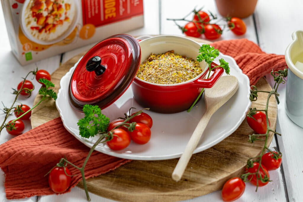 Pikantes Tomaten Kürbis Porridge von VERIVAL