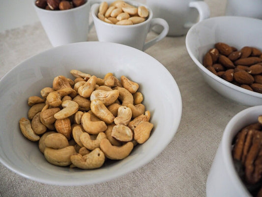 Healthy breakfast with cashews