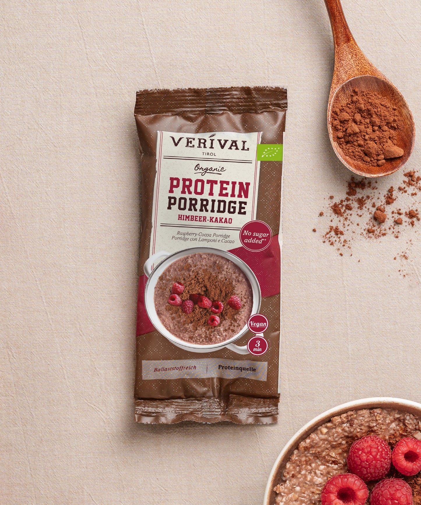 Bio Protein Porridge Raspberry-Cocoa