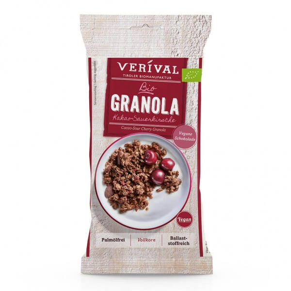 Verival Cocoa-Sour Cherry Granola 45g